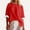 Red, variant on Rezuofi 2 Pcs Womens Oversized Tees Loose T Shirts Half Sleeve Crew Neck Color Block Cotton Tunic Tops