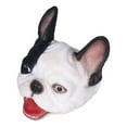 thumbnail image 2 of Marioneta de mano de perro realista y adorable, juguete de mano para cumpleaños, ideal para contar historias (blanco y negro)., 2 of 14