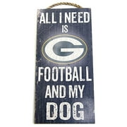 Green Bay Packers, Wall Decor, Dog Sign, NFL , "All I Need Is Packers Football and My Dog"