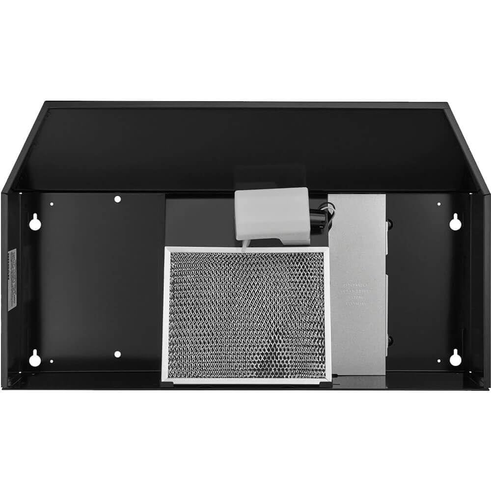 Broan-NuTone 413023 Ductless Range Hood Insert with Light, Exhaust Fan for Under Cabinet, 30-Inch, Black CA2