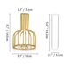 thumbnail image 4 of Juego de mini jarrones de cristal de 2 piezas jarrones pequeños de oro para decoración de mesa florero moderno Bud Hydroponic Feliz Sencillez, 4 of 5