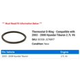 thumbnail image 2 of Thermostat O-Ring - Compatible with 2003 - 2008 Hyundai Tiburon 2.7L V6 2004 2005 2006 2007, 2 of 2