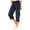 Navy#3, variant on LEBONYARD Capri Yoga Sweatpants for Women,Womens Shorts with Pockets Loose Casual Dressy Lightweight Ladies Baggy Cargo Shorts Pants for Hiking Black S