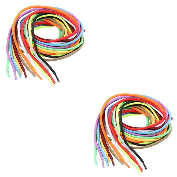 40 Pcs Shoe Laces Shoelaces for Sneakers Round Soft to Weave