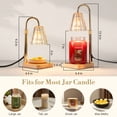 thumbnail image 4 of Candle Warmer Lamp with Timer & Height Adjustable Electric Lamp, Clear, 4 of 8