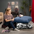 thumbnail image 4 of Jaxx Brio Large Décor Floor Pillow / Meditation Yoga Cushion, Plush Microvelvet, Indigo, 4 of 5