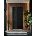 thumbnail image 3 of Front Exterior Prehung Steel Door / Deux 6078 Black Enamel / Entry Metal Modern Painted W36" x H80" Right hand Inswing, 3 of 5