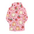 thumbnail image 2 of chaqlin Guinea Pig Hoodies for Teen Girls Trendy Y2K Zip Up Hoodie Strawberry Long Sleeve Hooded Sweatshirts Kids School Jacket with Pocket Fall Winter Clothes, 2 of 7