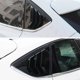 thumbnail image 5 of Riwesomey Paquete de 2 persianas para ventana trasera de coche, embellecedores de decoración para coche, cubierta protectora Exterior, suministros de Ventana automotriz Negro brillante Riwesomey VI016758-02B, 5 of 6
