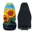 thumbnail image 6 of POLERO Anti-Scratch Car Seat Covers for Truck, Breathable Washable Vehicle Seat Covers Polyester Fabric 2 Pack, Sunflowers Sunrise, 6 of 13