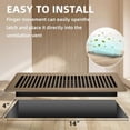 thumbnail image 2 of Floor Register 4x14, 6 Pack Floor Vent Covers for Home Floor Heavy Duty Steel Walkable Floor Vents Air Vent Covers for Sidewall and Floor, 2 of 7