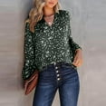 thumbnail image 7 of SCSAlgin Women's Casual V Neck Floral Printed Smocked Long Sleeve Chiffon Blouses Bohemian Top Shirts, 7 of 7