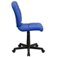 thumbnail image 2 of Pemberly Row Contemporary Mid Back Quilted Office Swivel Chair in Blue, 2 of 6
