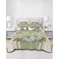 thumbnail image 3 of Sage Green Fall Twin Size Down Alternative Comforter, Lightweight Comforter Quilt Bedding Set with Pillow Shams Pumpkins Wreath Rustic Thanksgiving All Seasons Bed Comforter Duvet Insert 68"x86", 3 of 7