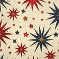 thumbnail image 6 of WYYP  American Striped Round Table Cloth - Polyester Stars Patriotic Fireworks Tablecloth, Table Cover Protector for July 4th Independence Day Party Dinning Tabletop Decor  38-42, 6 of 8