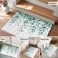 thumbnail image 6 of 2x3 Washable Area Rugs,Green Eucalyptus Leaves Watercolor Non-Slip Soft Rug Indoor Carpet,Floor Rugs for Living Room Bedroom, 6 of 9