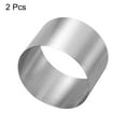 thumbnail image 3 of Unique Bargains 2PCS Round Cake Ring 2.95 x 2 Inch Stainless Steel Pastry Mousse Dessert Ring for Baking Cooking Making Tool, 3 of 6
