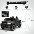 thumbnail image 5 of RAM 1500 24V Powered Ride on Cars for Kids, Extra large Real 2 Seat Ride on Toys with Remote Control, LED Light, MP3 Player, Electric Vehicles Ride on Truck for Boys Girls Gifts, Black, 5 of 10