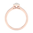 thumbnail image 4 of Imperial 1/2 Ct TDW Marquise Diamond Halo Engagement Ring in 10K Rose Gold (H-I, I2), 4 of 4