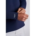 thumbnail image 6 of Coolibar Unisex Performance Long Sleeve T-Shirt - UPF 50+ Sun Protection - Suntect Defender Shirt in Navy, 6 of 6
