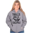thumbnail image 3 of Fishing Beer Drinkers Funny Joke Cool Unisex Fleece Graphic Zip Up Hoodie Brisco Brands 4X, 3 of 5