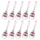 thumbnail image 1 of Machine Claw Pendants Toy Accessory For Travel Gift Giving Red Plastic Gripper Charm 10Pcs, 1 of 1