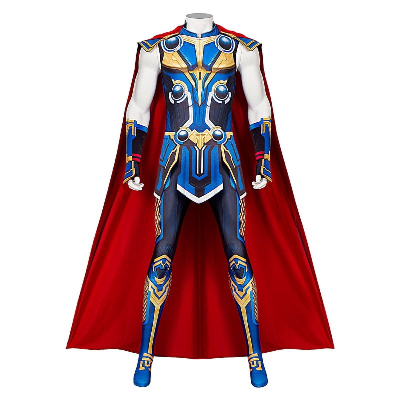 Rubies Disfraz Deluxe De Thor Love And Thunder Para Niño – Top Acolchado, Pantalón, Guanteletes Y Capa (Talla S A XL)