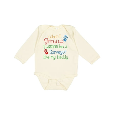 

Inktastic Surveyor Like Daddy Gift Baby Boy or Baby Girl Long Sleeve Bodysuit