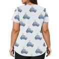 thumbnail image 4 of Garbnen Scrubs Tops for Women Easter Bunny Egg Scrubs for Women Plus Size V Neck Short Sleeve Women Work Shirts with Pocket S-5XL, 4 of 5