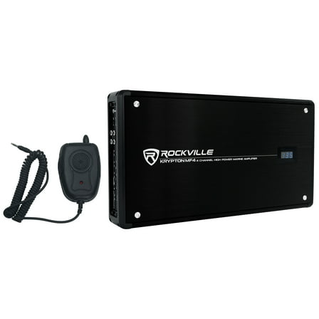 Rockville KRYPTON MF4 2400w Peak / 600w RMS 4 Channel Marine Amplifier Boat Amp