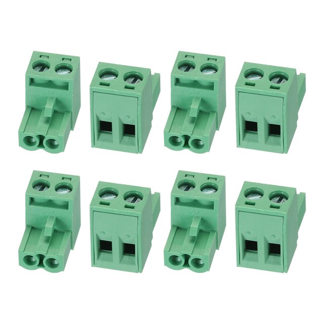 Unique Bargains 8Pcs KF2EDG 5.08mm Pas 2P Connecteurs Connecteurs Borniers Socket