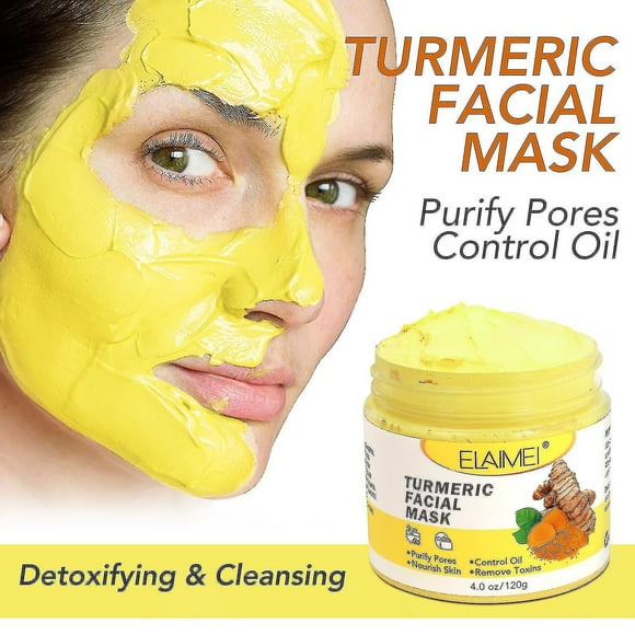 Peel Off Mask With Turmeric, Blackhead Remover Deep Cleansing Face Peel Mask, Vitamin C Exfoliating Face Mask For