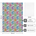 thumbnail image 2 of 4 Pcs Funny Kitchen Towels, Easter and Rainbow Bunnies White Pattern Microfiber Dish Towels 18"x26", Decorative Tea Towel Set, 2 of 6