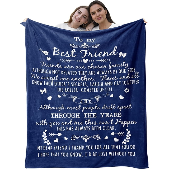 LHSHID Best Friend Birthday Gifts Friendship Gifts for Women BFF Gifts for Women Gift for Best Friend Best Friend Long Distance Gifts Blanket 30"x40"