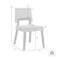thumbnail image 7 of Channell Wood Dining Chair in Walnut Finish with Charcoal Fabric - Set of 2, 7 of 7