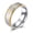 Gold, variant on 8mm Silver Titanium Steel Lord's Prayer Ring for Men Women, Engraved Cross Bible Verse Christian Religious Wedding Band Faith Jewelry Gift Size 12