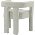 thumbnail image 2 of Pemberly Row Contemporary Cream Boucle Fabric Accent/Dining Chair, 2 of 4