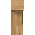 thumbnail image 2 of Ekena Millwork 8"W x 18"D x 22"H Traditional Block Rough Sawn Bracket w/ Offset Brace, Western Red Cedar, 2 of 25