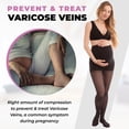 thumbnail image 5 of Gabrialla Sheer Maternity Graduated Compression Pantyhose, Medium Support 20-22 mmHg: H-260, 5 of 8