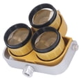 thumbnail image 4 of Prisma triple de 64 mm de diámetro efectivo, vidrio óptico con desplazamiento de 0 mm o -30 mm, 64 luces, para estación total, topografía, 4 of 14
