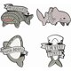 thumbnail image 1 of Cute Cartoon Brooch Pins Enamel Brooches Lapel Pins Badge Women Clothing Bag Decor, 1 of 4