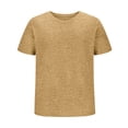 thumbnail image 6 of Yeaiivve Running T-Shirts for Men Sport Tops Moisture Wicking Athletic T Shirts Comfy Lightweight Breathable Workout Tees Shirts Khaki,M, 6 of 7