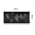 thumbnail image 3 of Tignapoo Extra Thick Silicone Wrist Support Gaming Mouse Pad - Black Map Design, 800*300mm, Perfect for Office and Gaming Use with Anti-Skid Base for Optimal Stability, 3 of 6