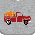 thumbnail image 4 of Inktastic Thanksgiving Red Truck Hauling a Giant Pumpkin Boys or Girls Baby Bib, 4 of 4
