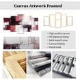 thumbnail image 5 of ZHONGYUTONG Abstract Wall Art 5 Piece Canvas Prints Black White and Gray Red Wall Decor Modern Living Room Bedroom Office Home Decor Framed (10x16inx2pcs 10x20inx2pcs 10x24inx1pcs), 5 of 5