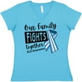 thumbnail image 3 of Inktastic Our Family Fights Together ALS Awareness Women's V-Neck T-Shirt, 3 of 5