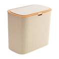 thumbnail image 2 of Bote de Basura Fiudx Doble Capa de Alto Valor Contenedor de Gran Capacidad para Hogar Baño Sala de Estar Operado con el Pie, 2 of 7