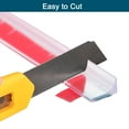 thumbnail image 3 of REGALWOVEN Collapsible Shower Barrier Stopper Water Splash Guard Blocker for Bathroom Clear 39"Lx0.8"Wx0.5"H, 3 of 6