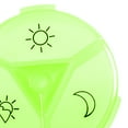 thumbnail image 3 of Organizador de pastillas shamjiam sin BPA 3 rejillas Verde, 3 of 6