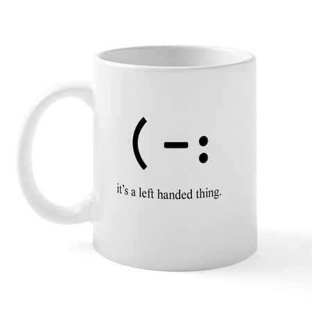 

CafePress - Left Handed Mug - 11 oz Ceramic Mug - Novelty Coffee Tea Cup